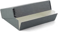 Lineco Museum Archival Storage Box, Drop Front, 16.75x20.75x3 in, Gray by Lineco