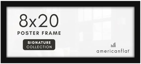 Americanflat 8x20 Picture Frame - Engineered Wood - Black by Americanflat