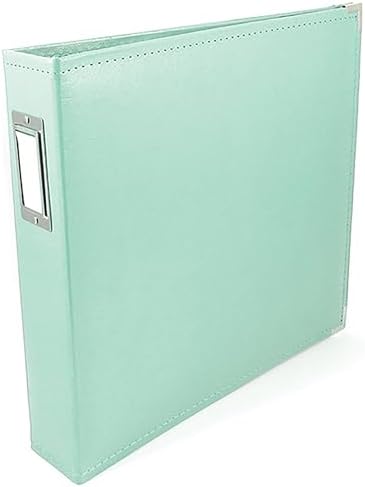 We R Memory Keepers 12x12 Photo Album - Faux Leather with 5 Page Protectors and Spine Label - Snag-Free D-Ring Scrapbooking Memory Album, Acid-Free, Mint by WeRMemoryKeepers