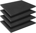 Black Polyurethane Foam Inserts for Cases, 4 Pcs 16 x 12 x 0.5 Inch, Cuttable Packing Padding for Tool Box, Camera, Crafts and Storage by YIENFBEV