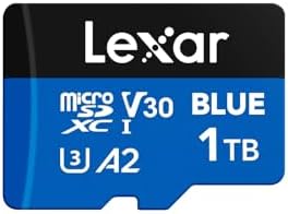 Lexar 1TB Blue Micro SD Card Up to 160MB/s microSDXC UHS-I Memory Card by Lexar