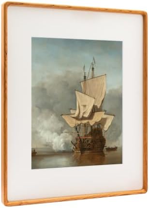 Recuerdos 16x20 Cherry Picture Frame, Matted to 11x14 with HD Plexiglass - Image 7