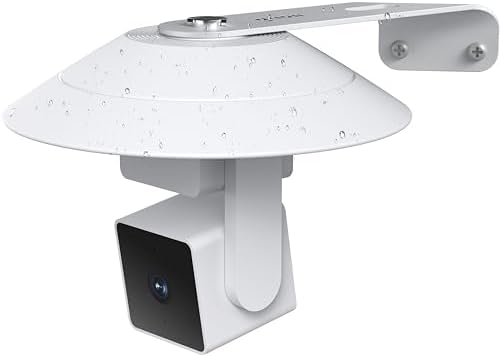 Gcioii Wall Mount for WYZE Cam Pan V3 & Cam Pan V4, Weatherproof Cover and Outside Corner Accessories, Reduce Blind Spots (1 Pack White,Camera not Included) by Gcioii