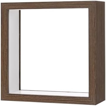 M METERXITY 1-Pack Dried Flower Frame, 6 x 6 Inch Double Acrylic Wooden Dried Flower Photo Floating Frame for Tabletop/DIY/Handicrafts [Coffee] - Image 7