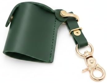 Compact PU Leather Film Roll Case for 35mm & 120 Format - Retro Style Storage Pouch with Keychain Loop by Unknown