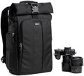 Think Tank FocusPoint 22L RollTop Camera Backpack - Asphalt Black: Expandable Travel & Camera Backpack with Laptop Sleeve, Quick Side and Back Access, Rain Cover – Versatile Photography & Travel Bag by ThinkTankPhoto