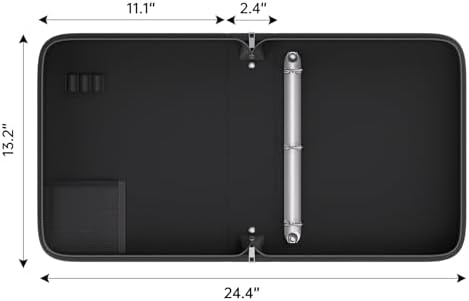 Fireproof 3 Ring Binder with Zipper, 1.5" D Ring, 2 Pack - Image 7