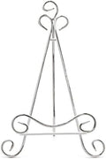 Plate Stand For Display 13.7" H White Plate Easel Display Stand Picture Frame Stand by Wenbery