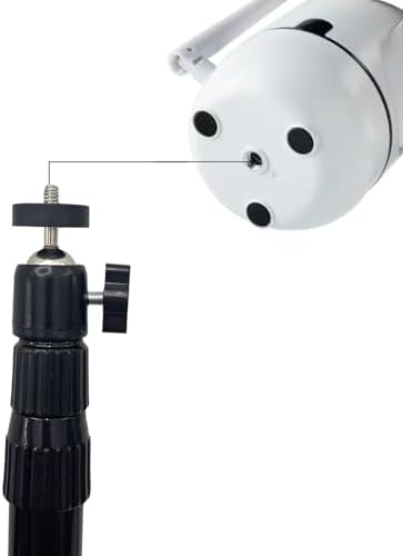 Universal 1/4" Swivel Mini Ball Head Tripod Mount, Black, 4 Pack - Image 2