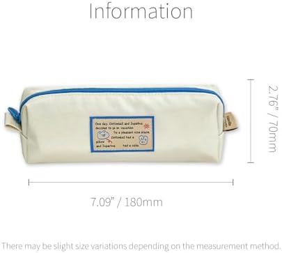 Monolike Unmatched Friends Block Pencil Case, Ivory - Pencil Pouch, Portable Pencil Bag, Pencil Case, Office Pouch case, Soft - Image 2