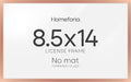 Homeforia 8.5x14 Rose Marriage License Frame, High-End Metal, Glass by Homeforia