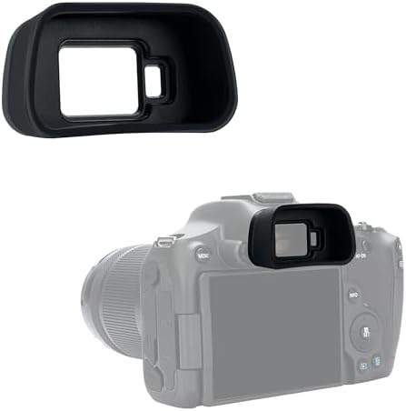 Kiwifotos Long Soft Eyecup Eyepiece Viewfinder for Canon EOS R7 Camera by KIWIFOTOS