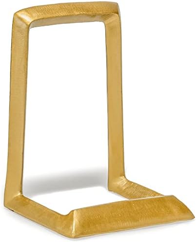 Red Co. 8” Decorative Metal Display Plate Stand and Art Holder Easel in Distressed Gold Finish by RedCo