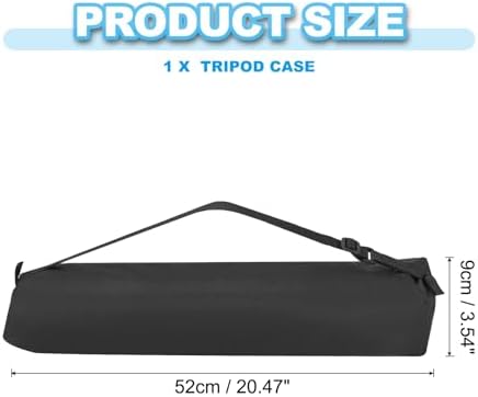 PATIKIL 20.47"x3.54" Tripod Carrying Case, 1Pack Oxford Cloth Padded Tripod Bag with Handles for Light Stands Tripod Photography Accessories, Black - Image 2