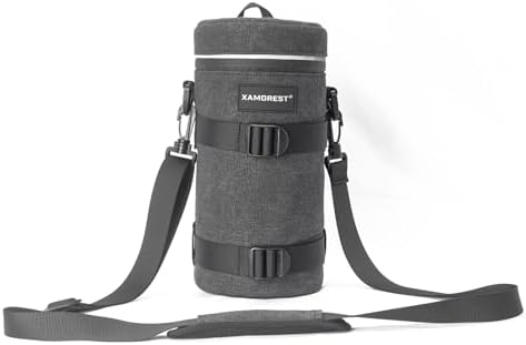 Camera Lens Case Lens Bag Compatible (4.33" x 9.25"(Canvas, Black)) - Image 5