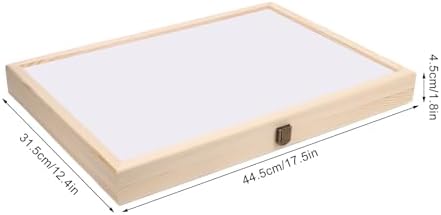Sanpyl Container for 80 Rolls of 35mm Films, 445x315x45MM, Wooden Display Case to Sort & Safeguard Films, Camera Reel Storage Cabinet Display Shelf Rack (80 Slots) - Image 2