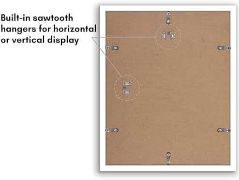 Americanflat 12x15 Picture Frame 5-Pack - Matted to 9x12 - White - Image 6
