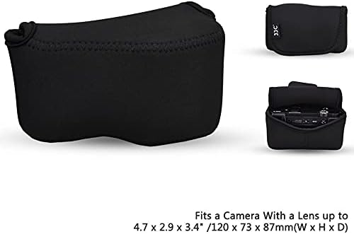 Neoprene Camera Case Pouch for Compact Camera + Lens Below 4.7x2.9x3.4" - Image 2