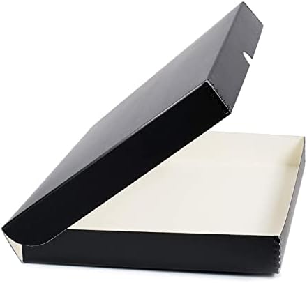 Lineco Clamshell Archival Storage Box, 11.5x17.5x1.75 Inch, Black by Lineco