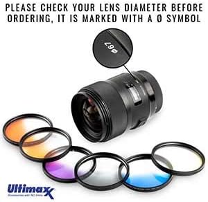 Ultimaxx 52MM Complete Lens Filter Accessory Kit: 6 Gradual Color Filters + UV CPL FLD + Macro Close Up (+1 +2 +4 +10) Set - Image 2