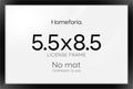 Homeforia 5.5x8.5 Black Business License Frame, High-End Metal, Glass by Homeforia