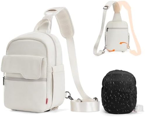 Cwatcun Camera Bag Crossbody Shoulder Messenger Camera Case, Lightweight DSLR/SLR/Mirrorless Photography Bag with Tripod Holder and Rain Cover for Canon, Nikon, Sony, Fuji Cameras, Lens Accessories by FocusonCameraBag