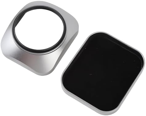 GOWENIC Camera Lens Hood Aluminium Alloy, Square Lens Hood Shade (46mm) by GOWENIC