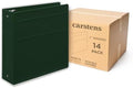 Carstens 3-Inch Heavy Duty 3-Ring Binder - Side Opening, Forest Green, Durable Plastic, Precision No-Gap Rings, Waterproof Cover, No Pockets, Holds 400 US Letter Sheets, BPA-Free Made in USA (1738-3R) by Carstens