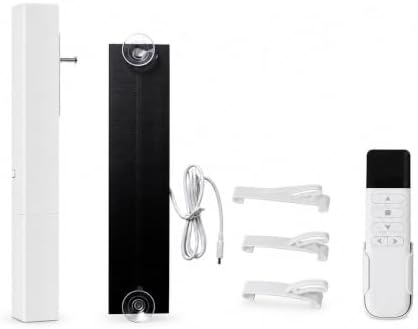 Motorized Plantation Shutter Kit, 16-Channel Remote with Solar Panel by Blindsmart