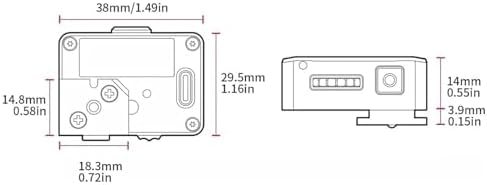 Camera Light Meter, 30° High Precision Ambient Light Digital Exposure Meter with Canvas Storage Bag and 0.96-inch OLED Display, Ultra-Compact 26g, Rechargeable 20H Battery Life for Film Cameras - Image 5