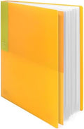 Kokuyo 40-Pocket Binder with Plastic Sleeves (Yellow), A4 Art Portfolio Folder with Clear Sheet Protectors. 80 Pages of Presentation Display Book. Japan Import (CTRA-C40Y) by KokuyoUS