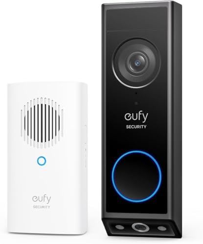 eufy Security Video Doorbell E340 Kit with Chime, 2K FHD, Built-in 8GB by Unknown