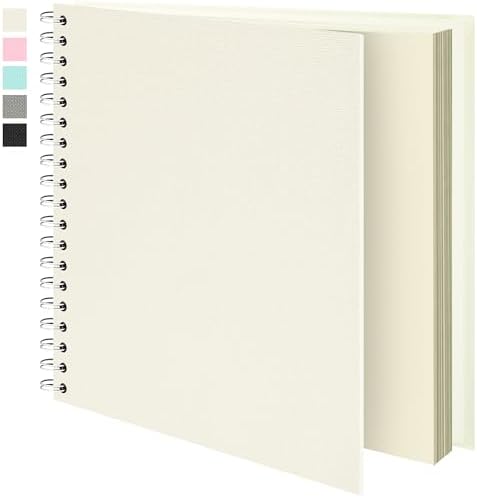 Vienrose Scrapbook Album,40 Pages,10x10 Inch,Sophora Beige by Vienrose