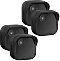 Silicone Case for All-New Blink Outdoor 4 (4th Gen) / 2K+ (Black, 4 Pack) by QOPOTO