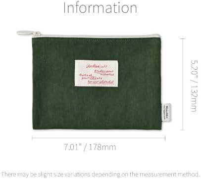 Monolike Archive 247 Faded Flat Pouch, Green - Makeup Bag, Cosmetic Bag, Travel Bag, Toiletry Bag, Organizer, Storage Bag - Image 2