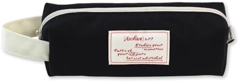 Monolike Archive 247 Block Pencil Case, Real black - Pen Pouch, Portable Pencil Bag, Office Pouch case by Onlythingsilike