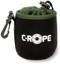 C-Rope Neoprene Lens Pouch with Fleece Lining, Lens Case for Lenses and Camera Accessories, Black, Small, Backpack by C-Rope