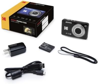 KODAK PIXPRO FZ55 16MP Digital Point & Shoot Camera, 5X Optical Zoom, 28mm Wide Angle, 1080P Full HD Video, Bundle with 32GB SD Card, Protective Case, and Hi-Speed Card Reader (Black) - Image 7