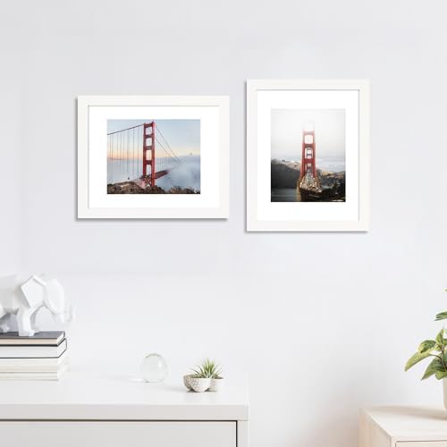 11x14 Picture Frame Set of 4 with Real Glass, Wall Mount - Image 2