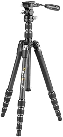 Vanguard VEO3T235CP Compact Carbon Fiber Travel Tripod with Pan Head by Vanguard