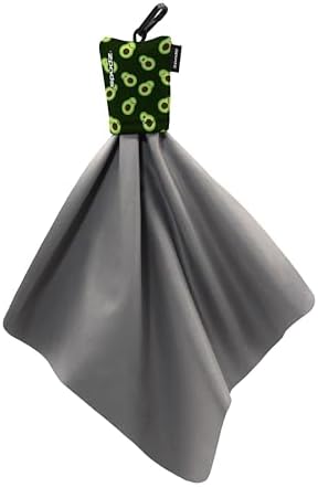 SPUDZ Classic Microfiber Lens Cleaner – Clip-On Pouch, Washable – for Binoculars, Scopes, Glasses, Screens | Classic | Avocado, 10 x 10 Inch by SPUDZ