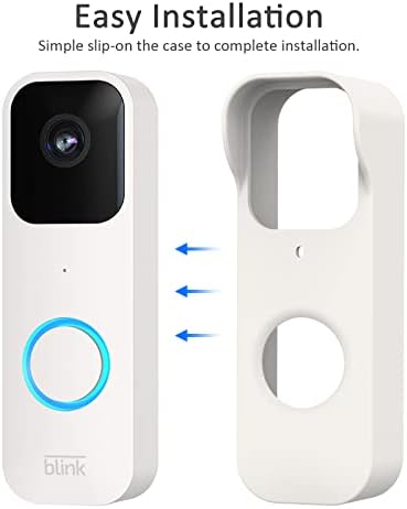 LEFXMOPHY Camera Cover Compatible with Blink Video Doorbell Case White Silicone Weatherproof Protector - Image 4