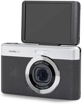 KODAK PIXPRO C1 13MP Compact Digital Camera, 26mm Fixed Lens, Black - Image 5