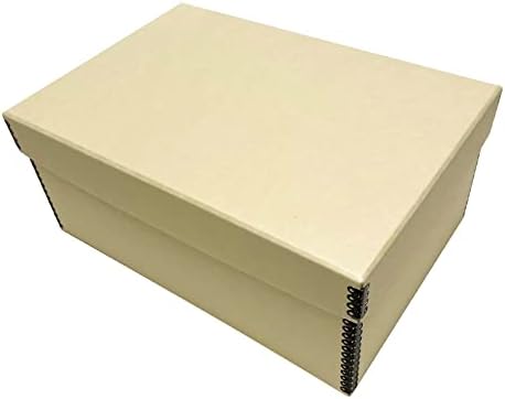 Golden State Art, Archival Photos Storage Boxes, 5"x8"x12", Tan by GoldenStateArt