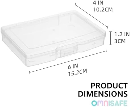 4x6 Photo Storage Cases, 6 Inner Plastic Craft Container - Image 2