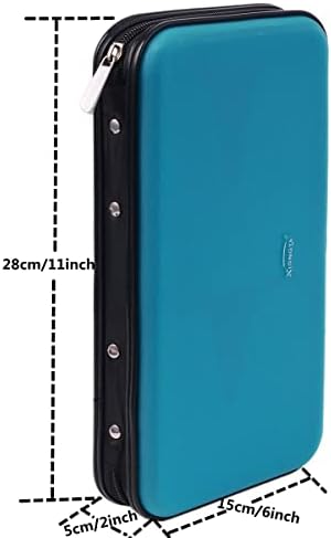 CD DVD Case, 72 Capacity Heavy Duty Wallet, DVD CD Case Holder for Car, Hard Shell Sturdy case, CD Disk Holder, DVD disc Binder, Booklet, Protective Blu-ray Wallet (72 Capacity,Dark green) - Image 2