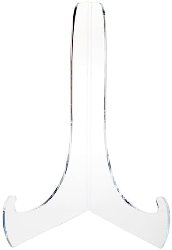 Plymor Clear Acrylic 60-Degree Angle Easel With Shallow Support Ledges, 15" H x 10.75" W x 9" D (2 Pack) - Image 2