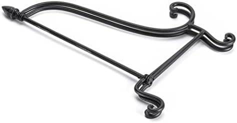 16" H Black Easel, Metal Plate Holder Display, Heavy Duty Picture Painting Frame, Metal Book Stand - Image 2