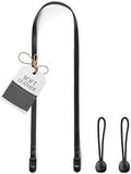 C Coiro Slim Leather Camera Strap with Quick Release, Neck Adjustable Camera Shoulder Strap SLR Compatible with All Camera Brands, Classic/Black by CCoiro