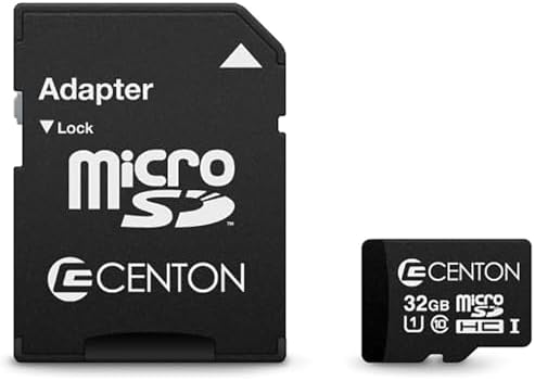 Centon Micro SDHC Memory Card Class 10 UHS-I with SD Adapter 32GB HighSpeed by Centon